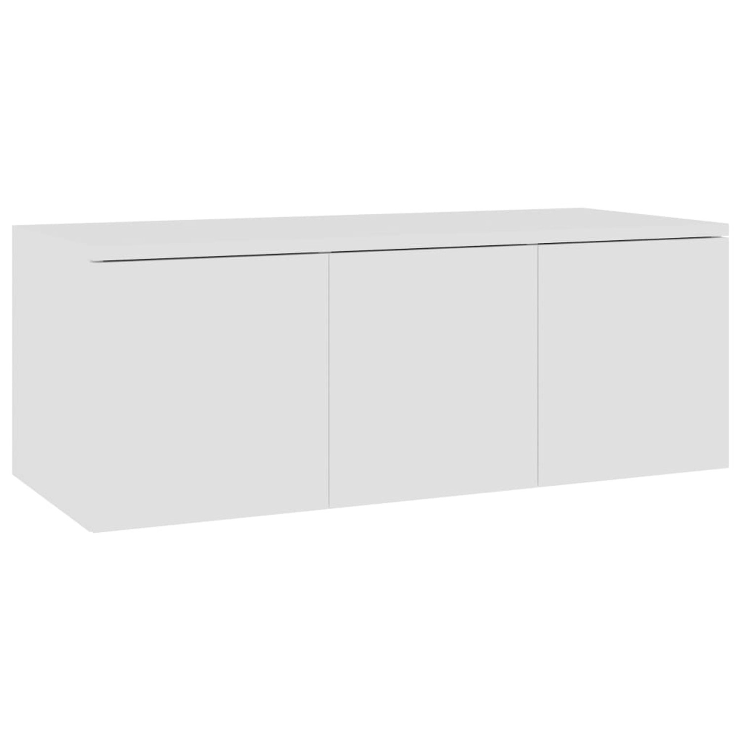 vidaXL TV-Schrank Weiß 80x34x30 cm Holzwerkstoff 801859