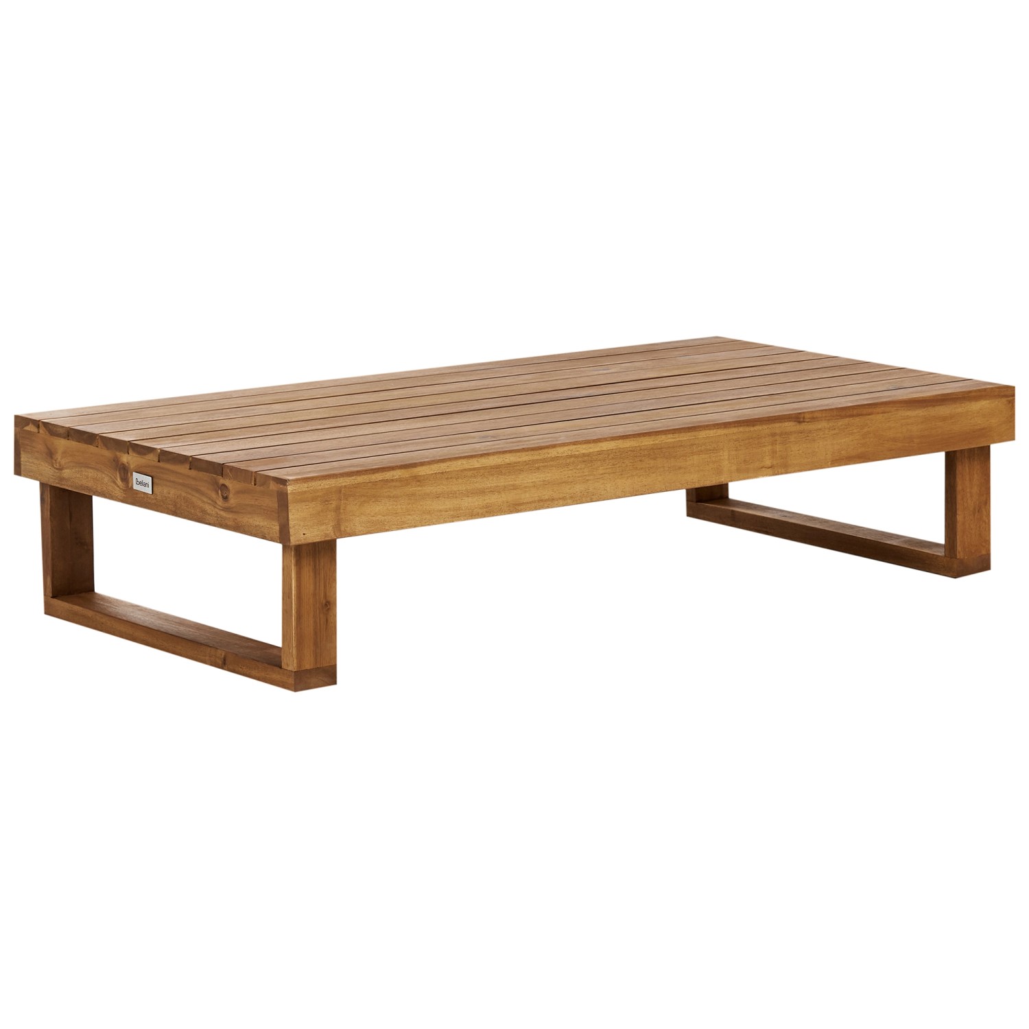 Beliani Gartentisch MARETTIMO Heller Holzfarbton 60x110x25 günstig online kaufen