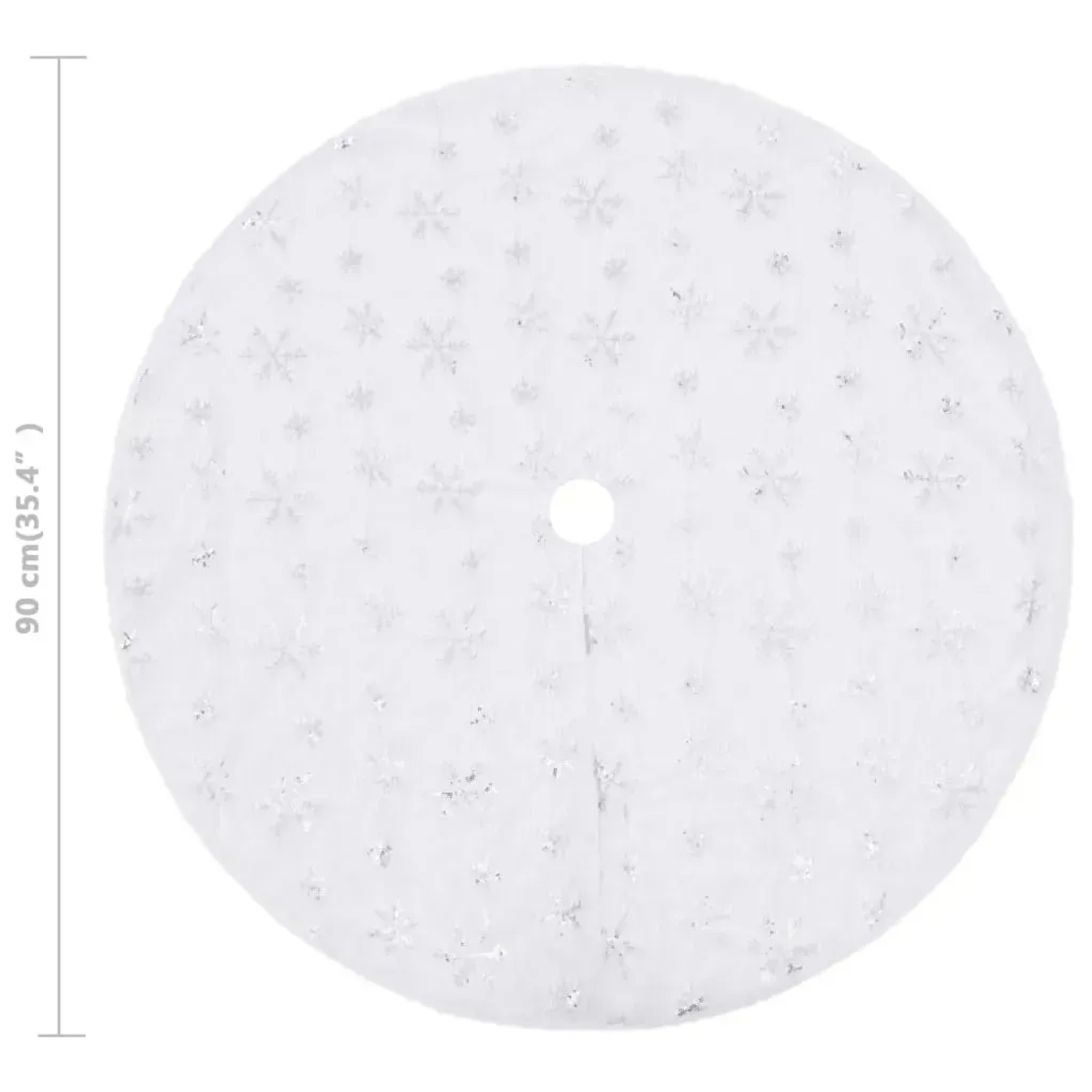 vidaXL Weihnachtsbaumdecke weiß 90 cm Kunstpelz kaufen bei OBI
