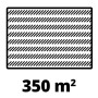 Symbolbild: Rasenfläche bis 350 m² für Einhell Akku-Rasenmäher GE-CM 36/350 Li M Kit.