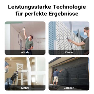 Wiltec Hochdruck Farbsprühsystem 207bar 1,5l/min Farbsprühgerät Farbspritzgerät Wiltec Hochdruck Farbsprühsystem 207Bar 15L/Min Farbsprühgerät Farbspritzgerät