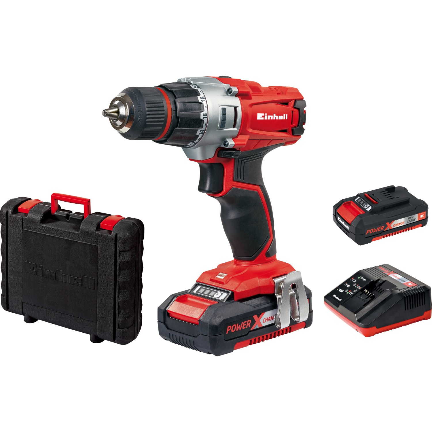 Einhell 18 V Akku-Bohrschrauber Power X-Change TE-CD 18/2 Li inkl. 1,5 Ah A günstig online kaufen