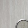 Glänzendes, graues Dekorpaneel in Kalksteinoptik. WALLFACE Paneel für die Wandverkleidung.
