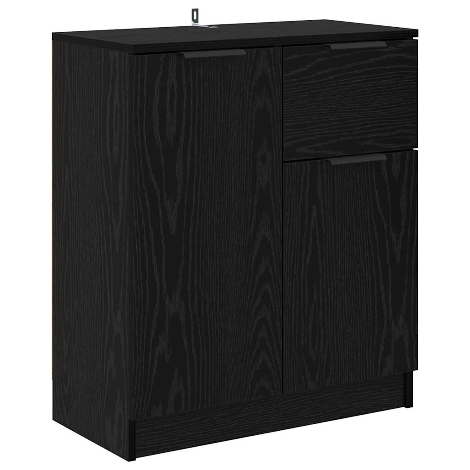 vidaXL Sideboard Schwarz Eichen-Optik 60 x 30 x 70 cm Holzwerkstoff 880775 günstig online kaufen