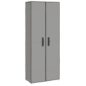 vidaXL Schuhschrank Grau 60x30x166 cm Stoff 337259