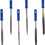 6-teiliges Schlüsselfeilen Set (100 mm) von LUX-TOOLS, ideal für Bastelarbeiten.