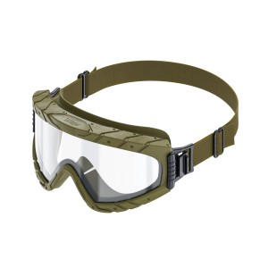 Dräger Vollsichtbrille X-pect 4900 in Olive, Augenschutz mit klarem Sichtfeld und verstellbarem Kopfband.