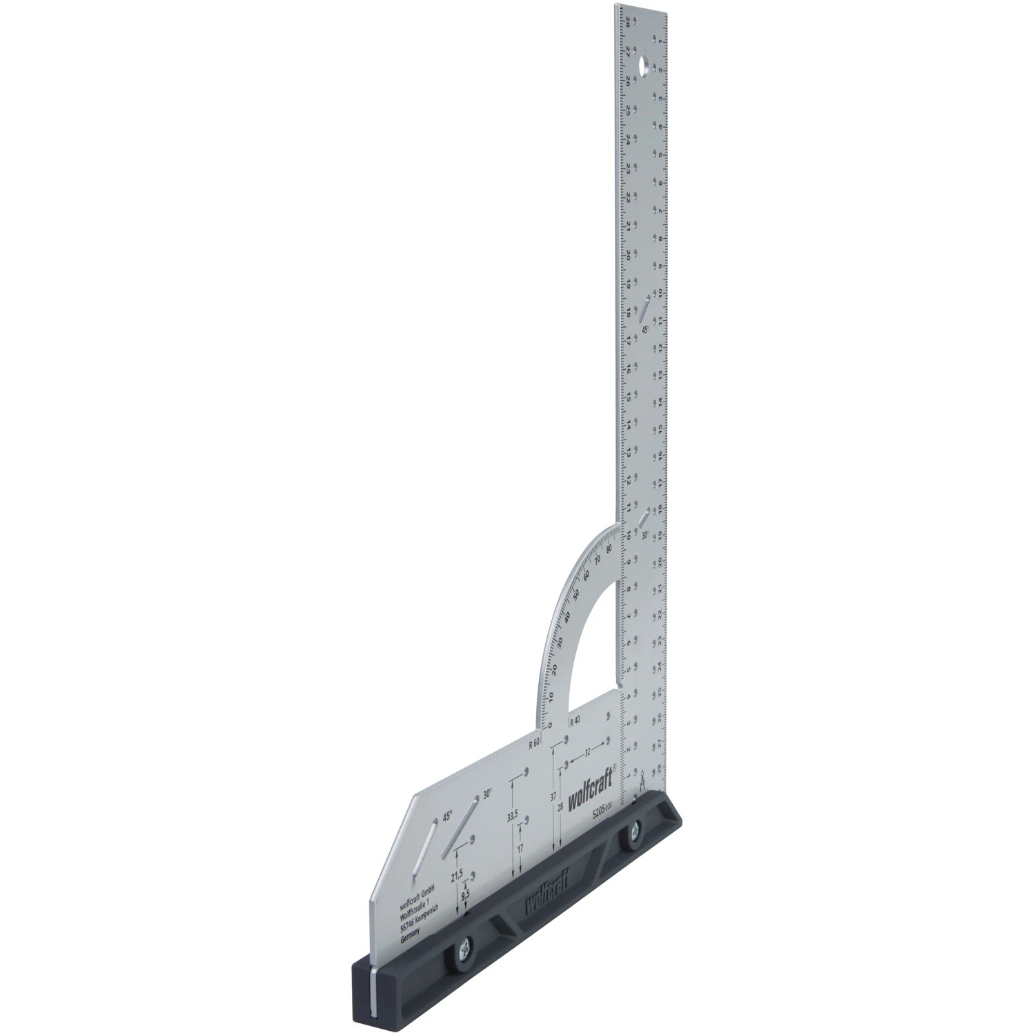 wolfcraft Einpass-Set für Laminat und Designboden, Universalwinkel und Konturenlehre.