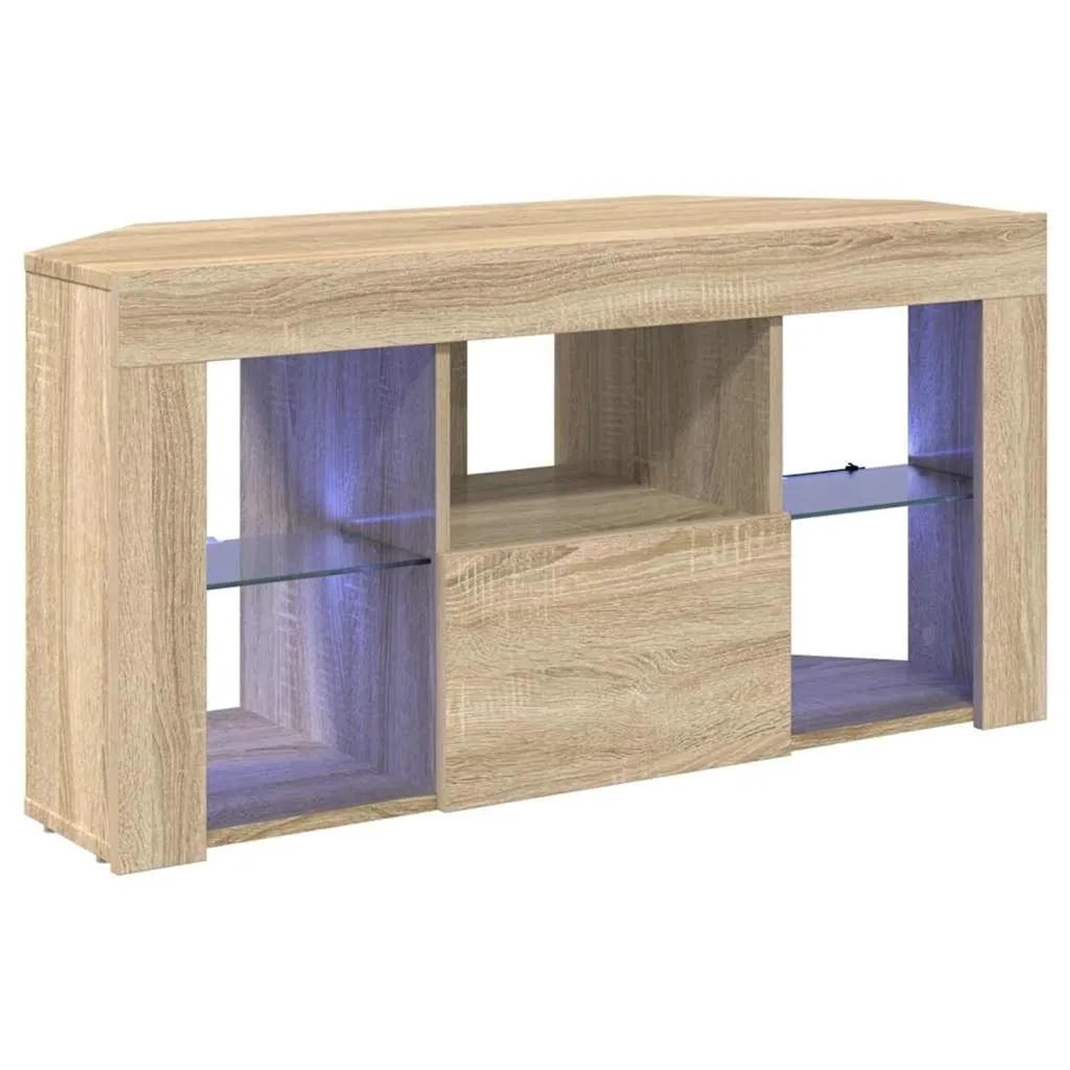 vidaXL Eck-LED-TV-Schrank Sonoma-Eiche 100 x 40 x 50 cm Holzwerkstoff 889797