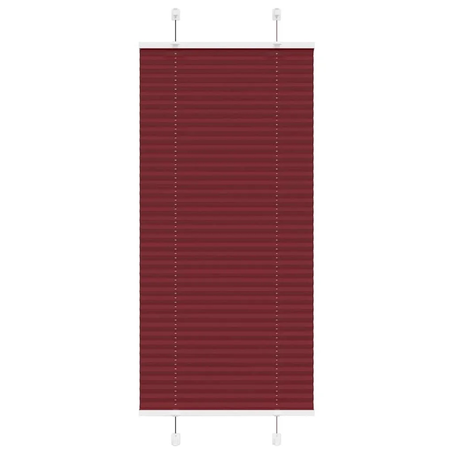 vidaXL Plissee Bordeauxrot 65x150 cm Stoffbreite 64,4 cm Polyester 4015238 günstig online kaufen