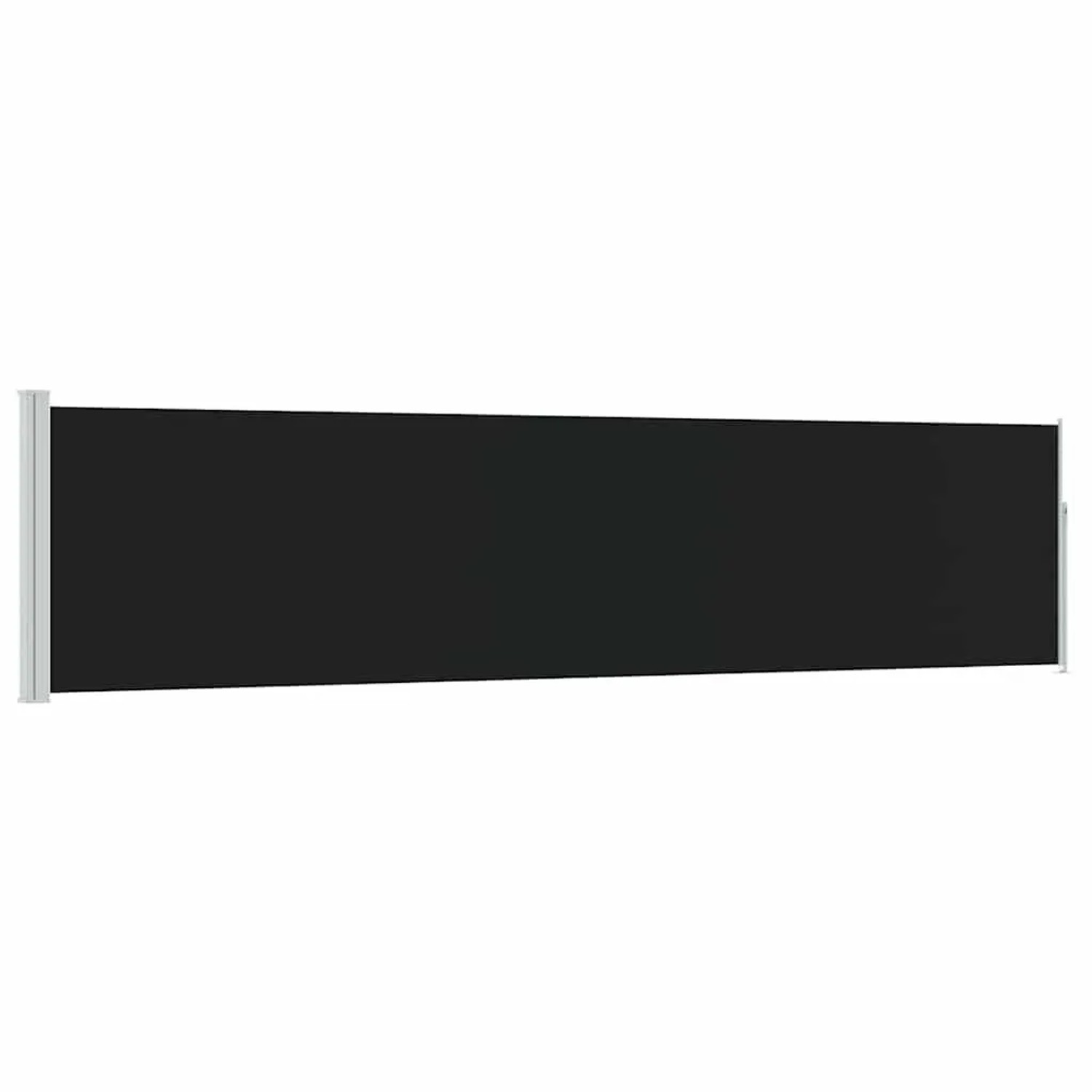 vidaXL Ausziehbare Seitenmarkise 120×500 cm Schwarz 48388