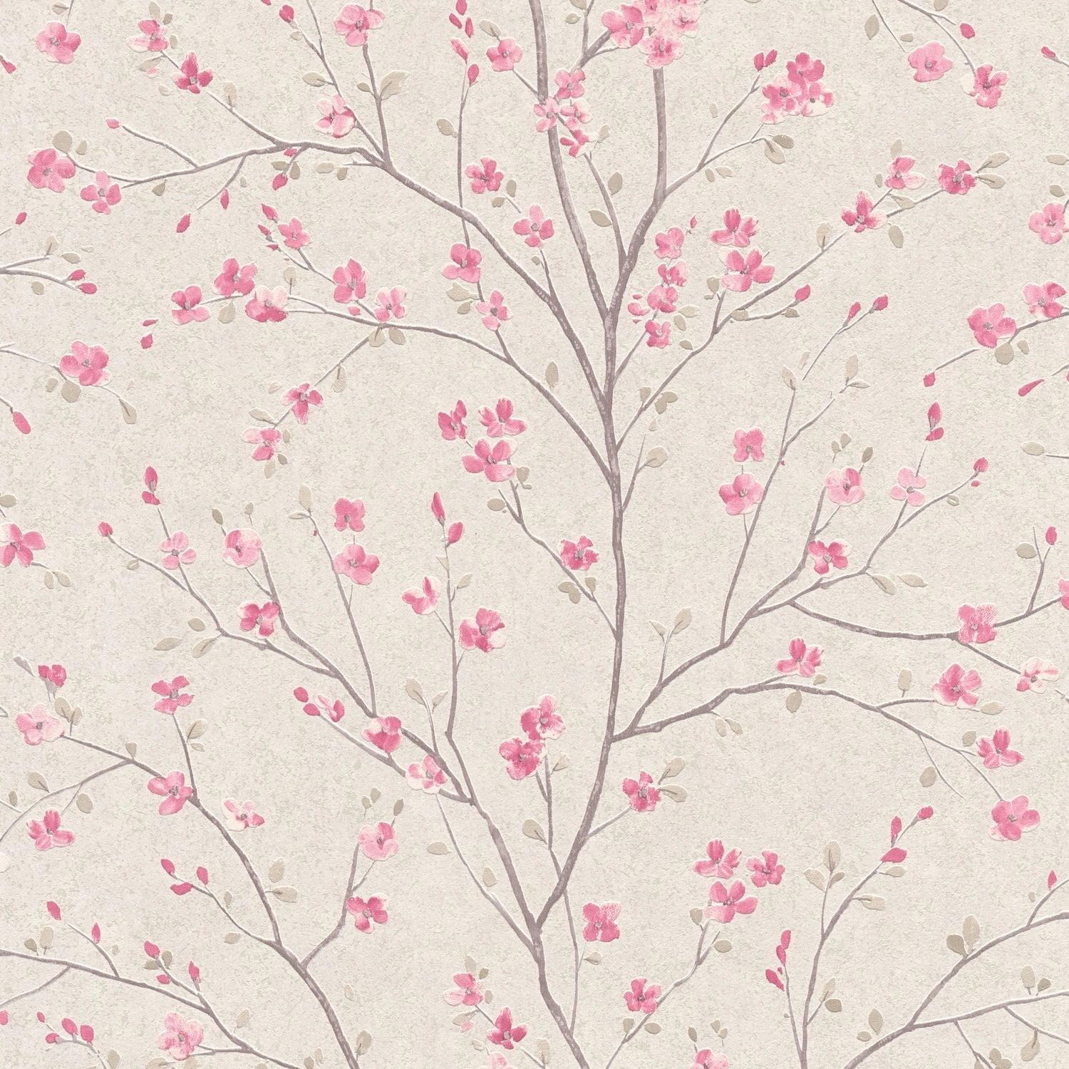 PROFHOME 379121-GU Blumen Tapete Floral Matt Rosa Weiß 0,53 m x 10,05 m 5,3 günstig online kaufen