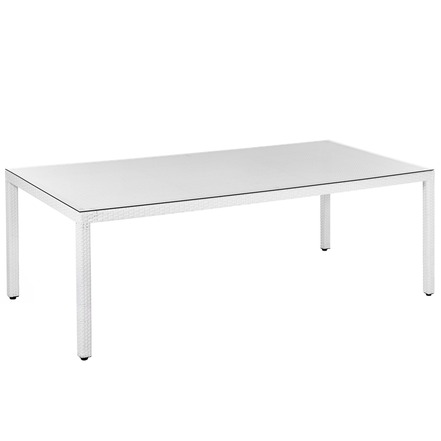 Beliani Gartentisch ITALY Weiss 220x100x74 günstig online kaufen
