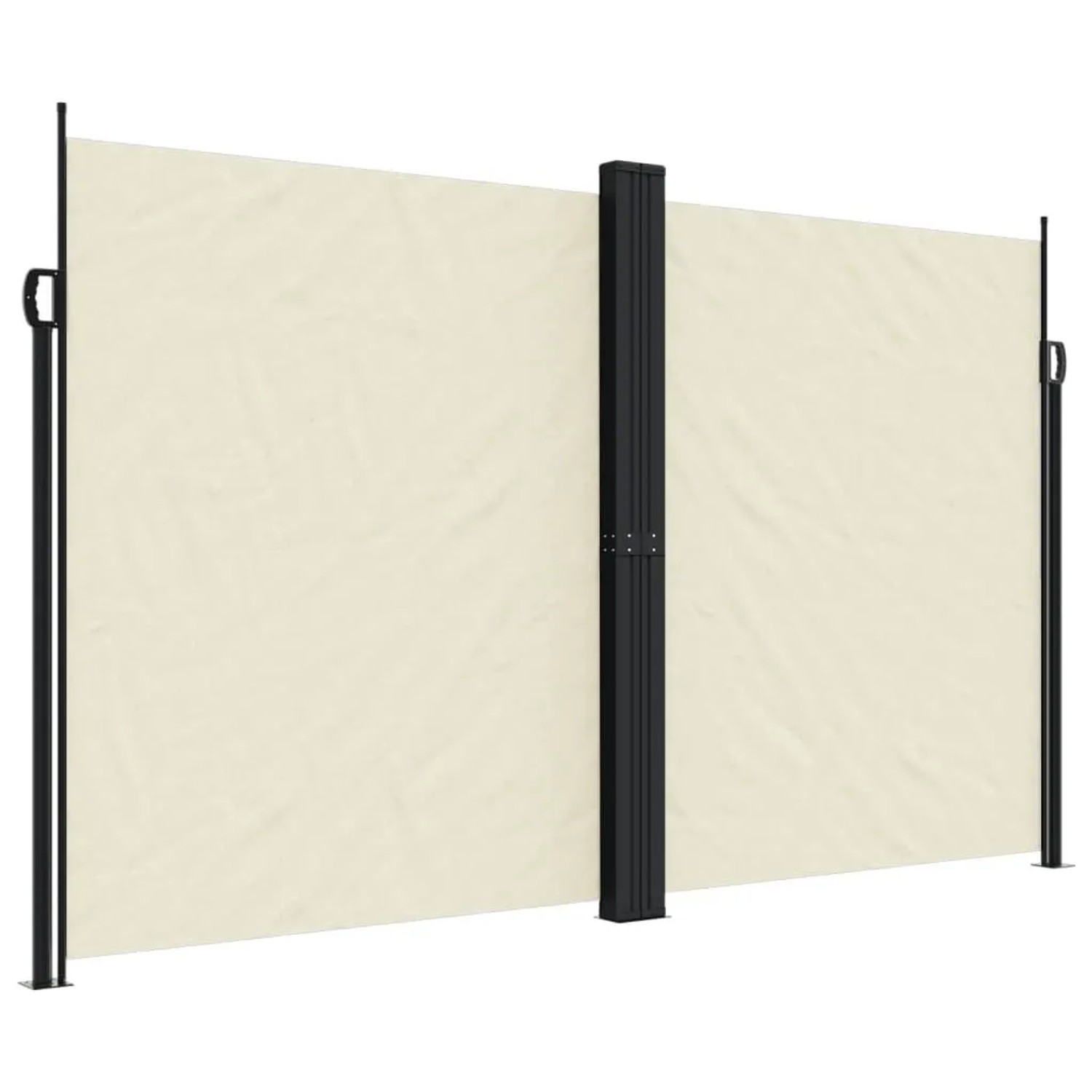 vidaXL Seitenmarkise Ausziehbar Creme 200x1200 cm 4004850