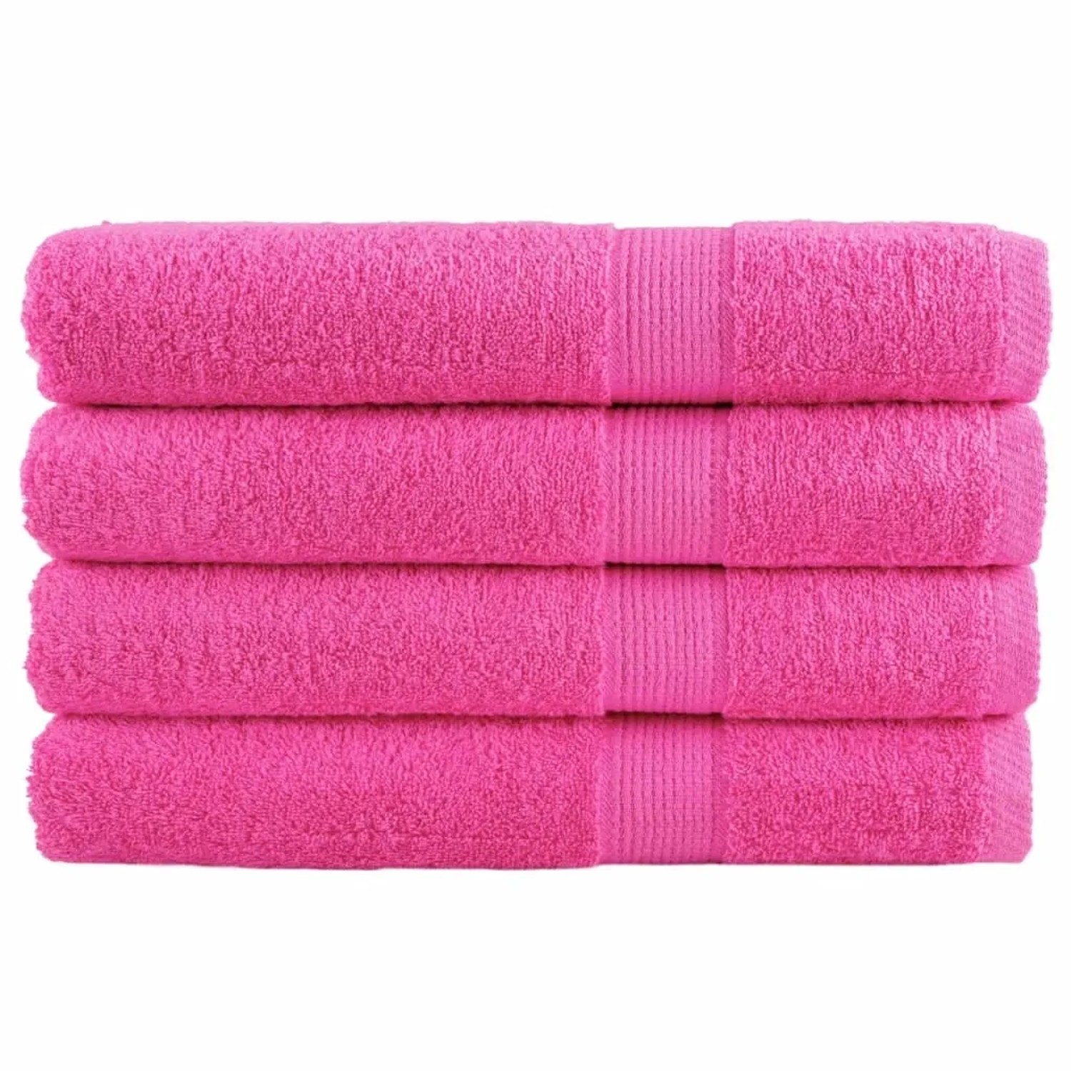 vidaXL Premium-Saunatücher 4 Stk Rosa 80x200cm 600g/m2 100% Baumwolle