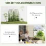 Outsunny Rankgitter 2er-Set in A-Form, aus Stahl, als Rankhilfe und Dekoration im Garten.