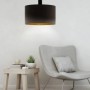 Eglo Pendelleuchte Concessa, 1-flammig, Cappuccino-Gold, Ø 38 cm. Dunkelbraune Hängelampe mit goldener Innenseite.