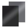 Firefix Stahlbodenplatte, schwarz und dunkelgrau, 105x90cm, Zubehör für Kamine & Öfen.