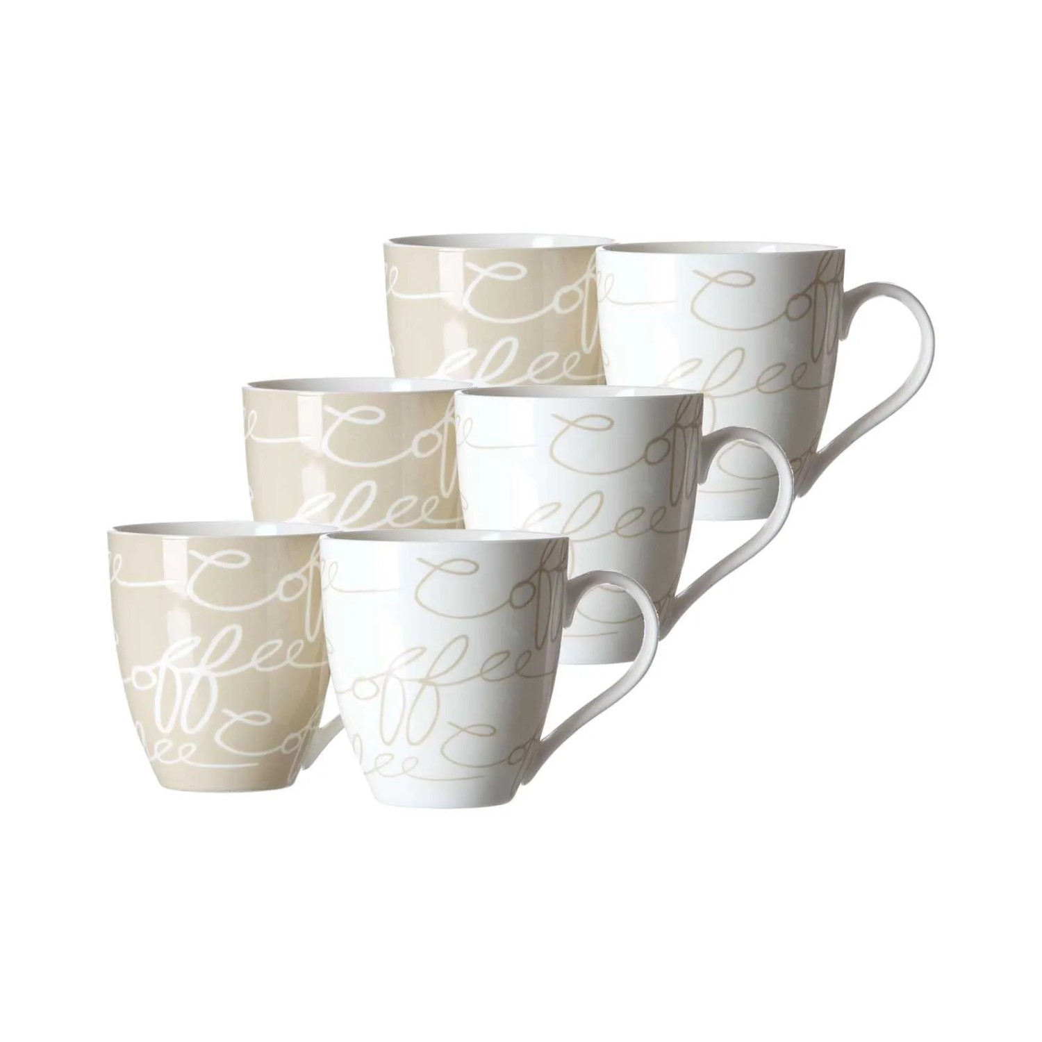 Ritzenhoff & Breker Cornello Jumbotasse 600 ml Creme 6er Set