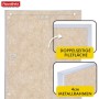 Beige Floordirekt Moderationstafel GIANT, 80x120 cm, beidseitige Filzfläche, stabiler 4cm Metallrahmen.