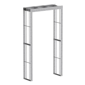 Feuerverzinkter Eleo Rosenbogen Savona, 230x124x37cm, für Kletterpflanzen im Garten.