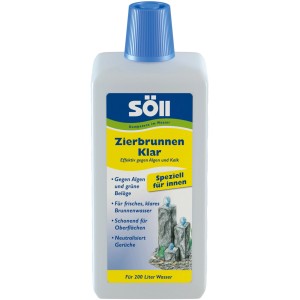 Söll Zierbrunnen Klar 500ml für klare Gartenbrunnen ohne Algen und Kalk.