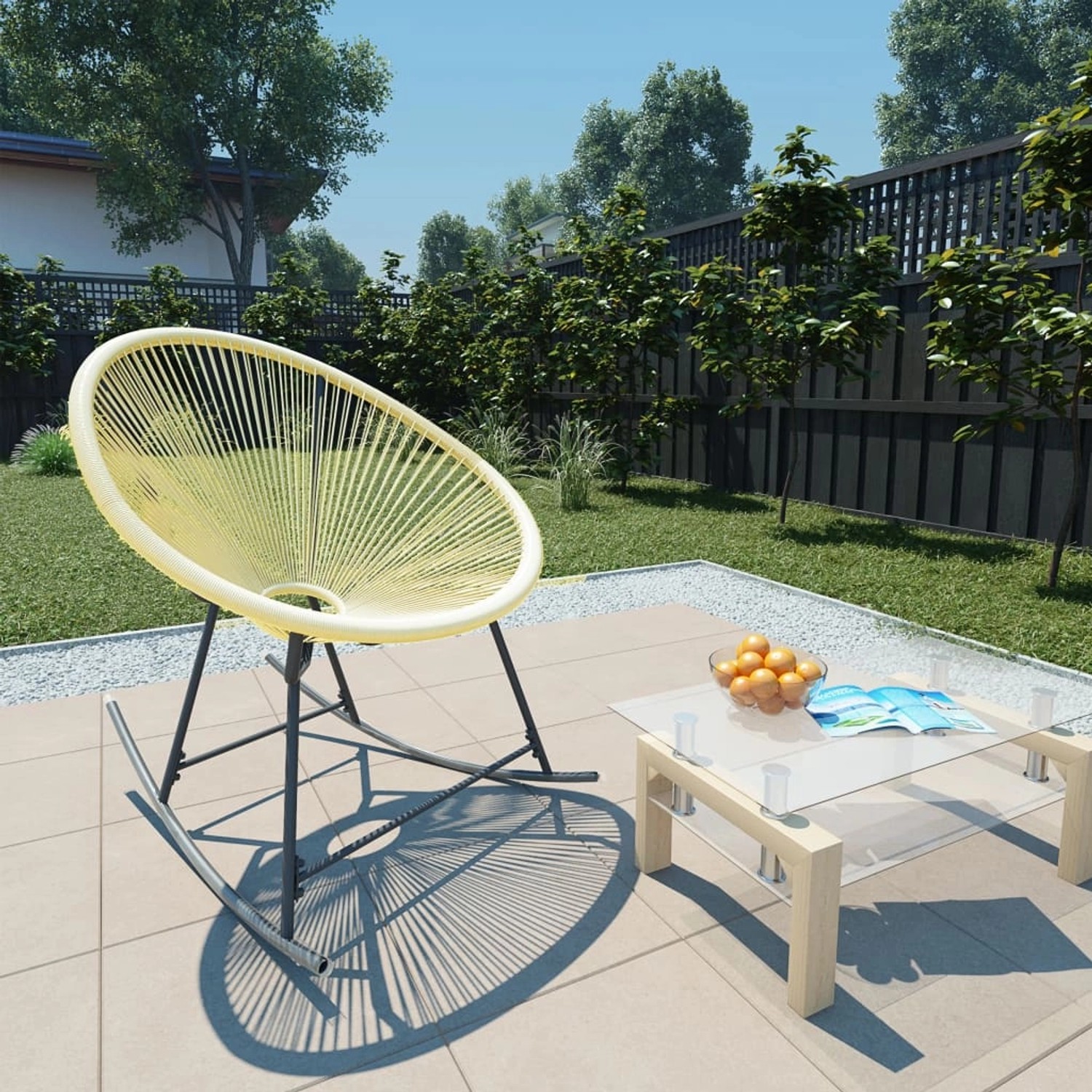 vidaXL Outdoor Acapulco Stuhl Poly Rattan Beige