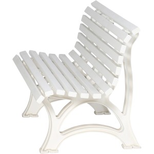 Weiße Blome 3er Gartenbank Helgoland aus Kunststoff, 150 cm breit.