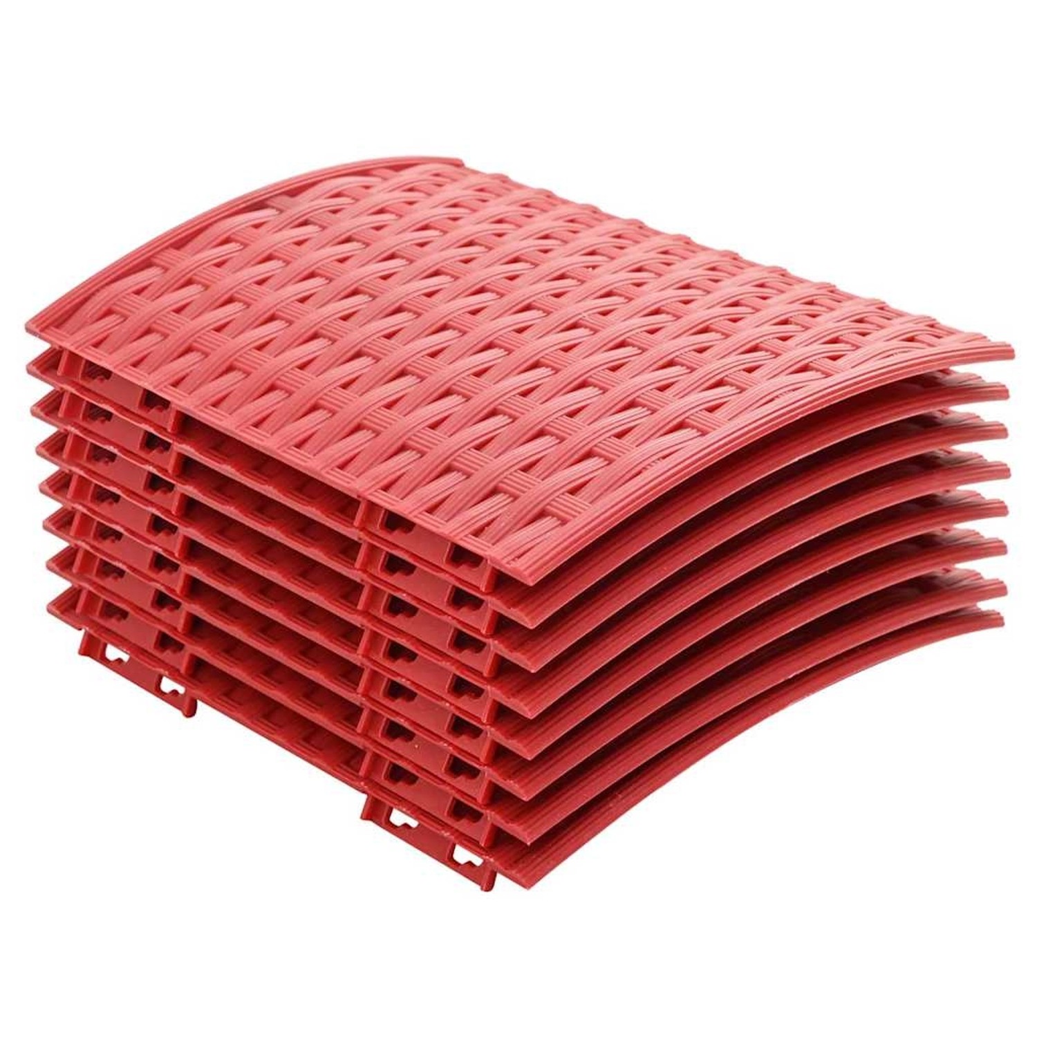 vidaXL Weihnachtsbaumrock Rot Ø 65 x 23 cm Kunststoff 42017661