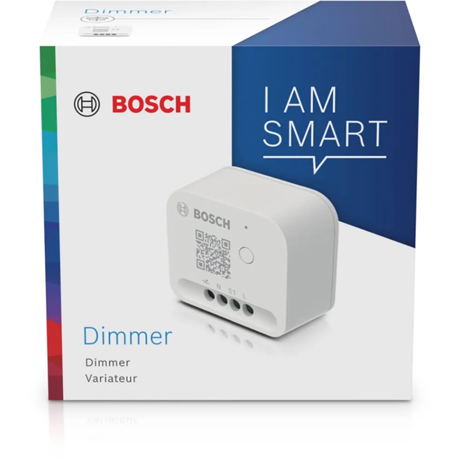 Bosch Smart Home Dimmer in Originalverpackung. Intelligente Steuerung für dimmbare Lampen.