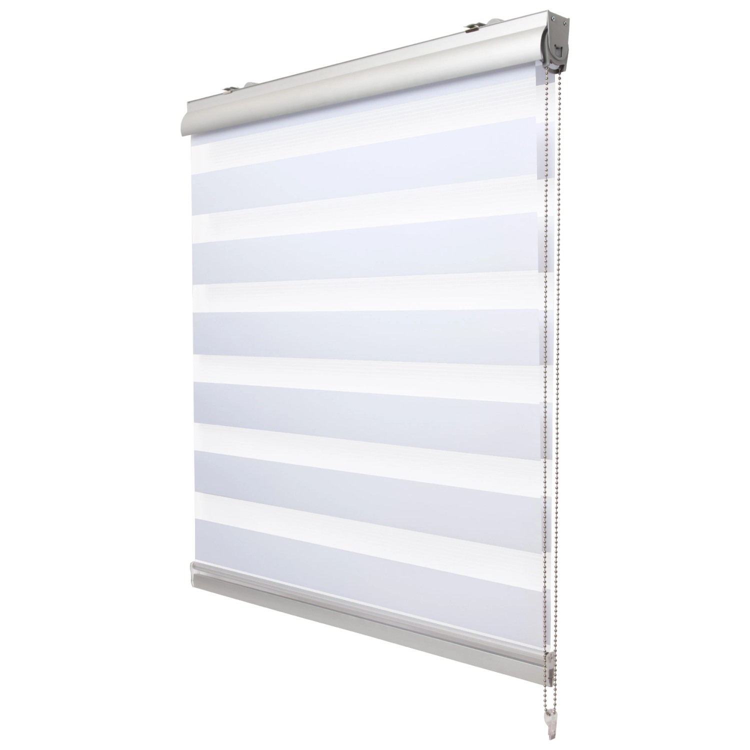 Sol Royal Doppelrollo SolDecor DK9, 90x160cm, Weiß mit Alukassette und Seitenzug.