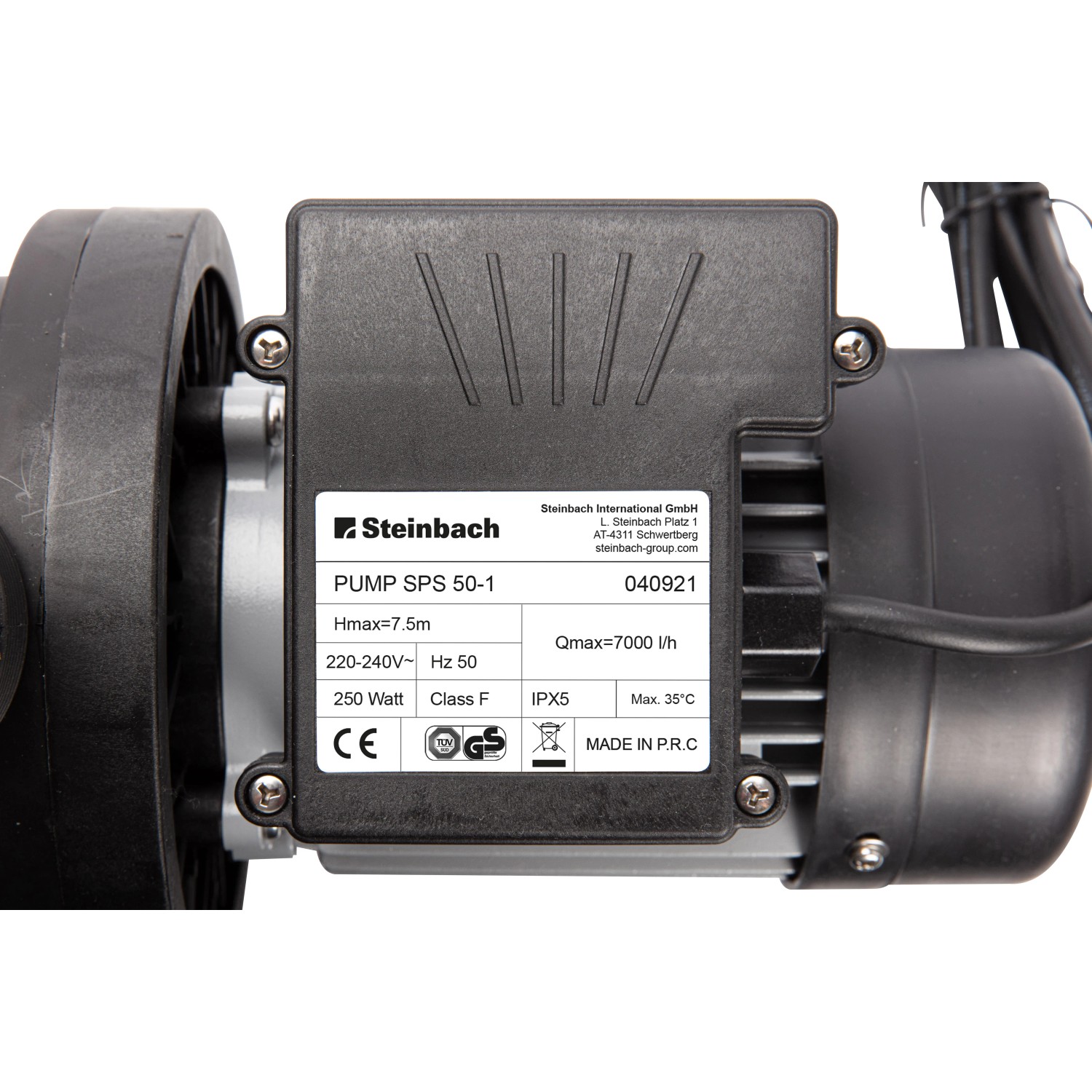 Steinbach Filterpumpe SPS 50-1, 7000 l/h. Poolpumpe für sauberes Wasser im Pool.