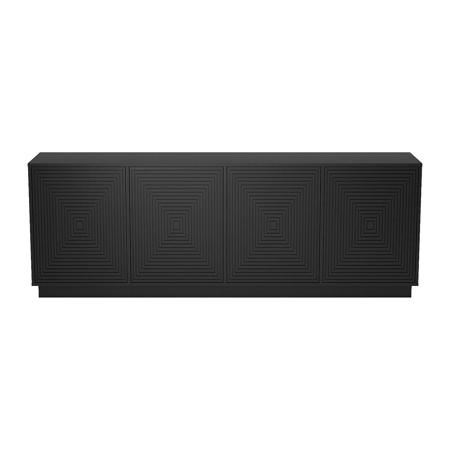 Vente-unique Sideboard Mezulia Schwarz 199.8 cm
