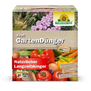 Neudorff Azet Gartendünger 5 kg: Organischer Dünger für Gemüse, Obst und Zierpflanzen.