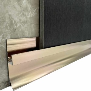 Colortree LED Sockelleiste, Rose Gold, 2m. Aluminium Profil für Wand- und Deckenpaneele.