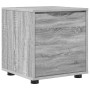 vidaXL Badezimmerschrank, graues Sonoma Dekor, 40,5x40x44cm, Holzwerkstoff mit Schublade.