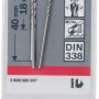 Bosch Metallbohrer Pro HSS-G, 1,5 mm, 2er-Pack im Blister.