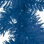 Dichte blaue PVC-Zweige einer 10m Weihnachtsgirlande mit LED-Beleuchtung. Perfekt für festliche Deko.