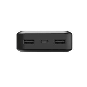 Hama Power Pack Pocket 10 in Anthrazit mit 2 USB-A und USB-C Anschlüssen.
