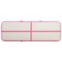 Aufblasbare Gymnastikmatte (300x100x15 cm) in Rosa/Grau von vidaXL für Sport & Fitness.