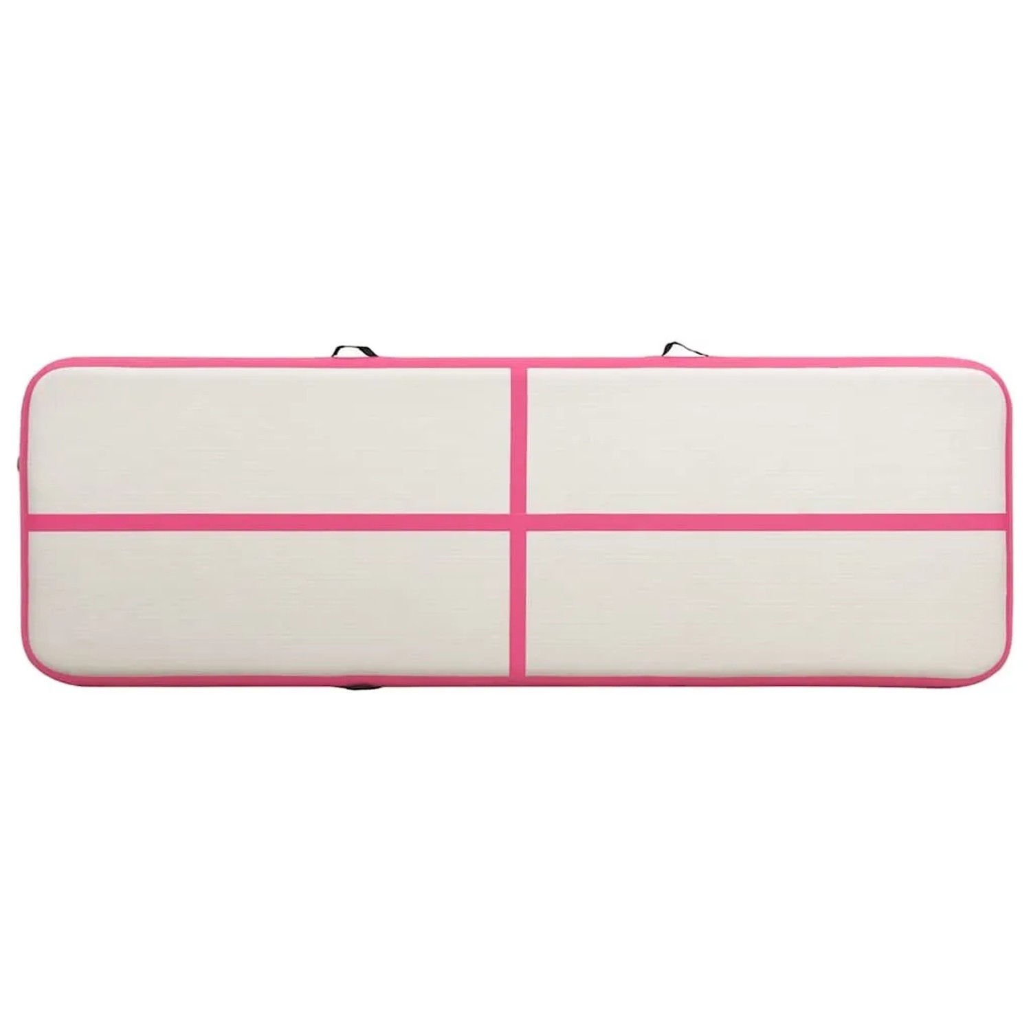 Aufblasbare Gymnastikmatte (300x100x15 cm) in Rosa/Grau von vidaXL für Sport & Fitness.