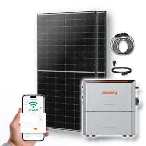 PVundSO Balkonkraftwerk mit Jackery HomePower Ultra 2000 Speicher-Wechselrichter und 2x 500W Solarmodulen