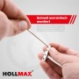 Hände montieren HOLLMAX Edelstahl Staketenzaun Rollenverbinder. Drahtseilverbinder für Seile & Drähte.