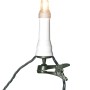 Konstsmide LED Baumkette Topbirne mit Clip für Außen, bernsteinfarbenes Licht.