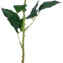 Dekorative rote Kunstblume Rose, 52 cm hoch, für stilvolle Wohnraumdekoration.
