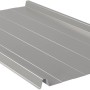 Silbergraues Trapezblech Esthetica, 1750x500 mm, 0,5 mm stark, für Dacheindeckung.