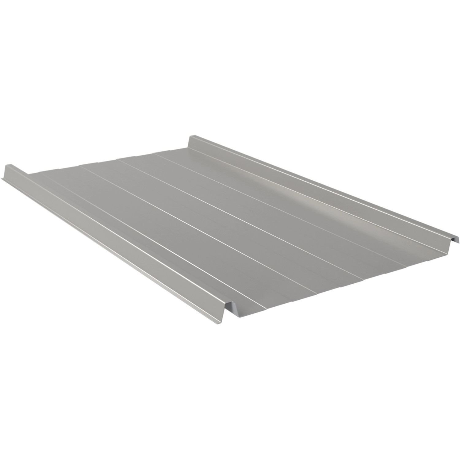 Trapezblech Esthetica 1750 mm x 500 mm mit 0,5 mm Stärke Silbergrau