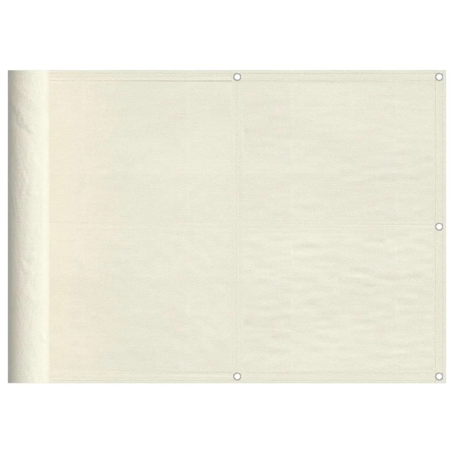 vidaXL Balkon-Sichtschutz Creme 75x1000 cm 100 % Polyester-Oxford 4000195 günstig online kaufen