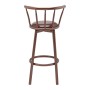 Bessagi Home Barhocker-Set Fabio Braun Lederlook Gepolstert_3