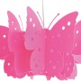 Pinke Näve Pendelleuchte Kizi im Schmetterlingsdesign für das Kinderzimmer.